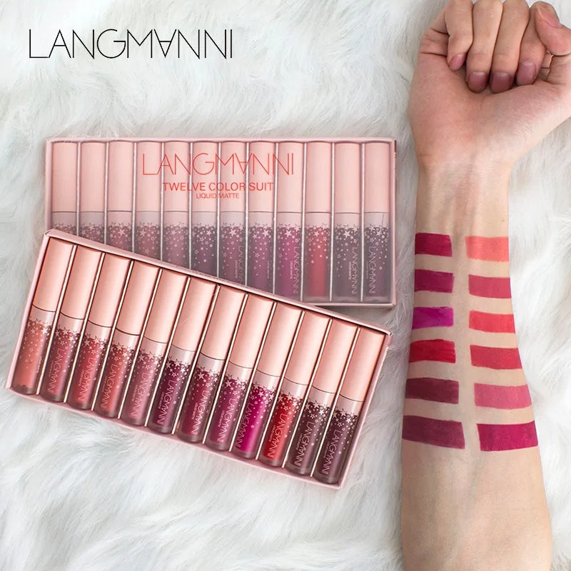 LANGMANNI 12 Piece Lipstick Set