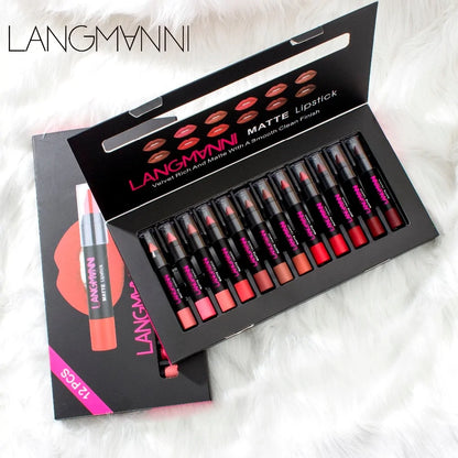 LANGMANNI 12 Piece Lipstick Set