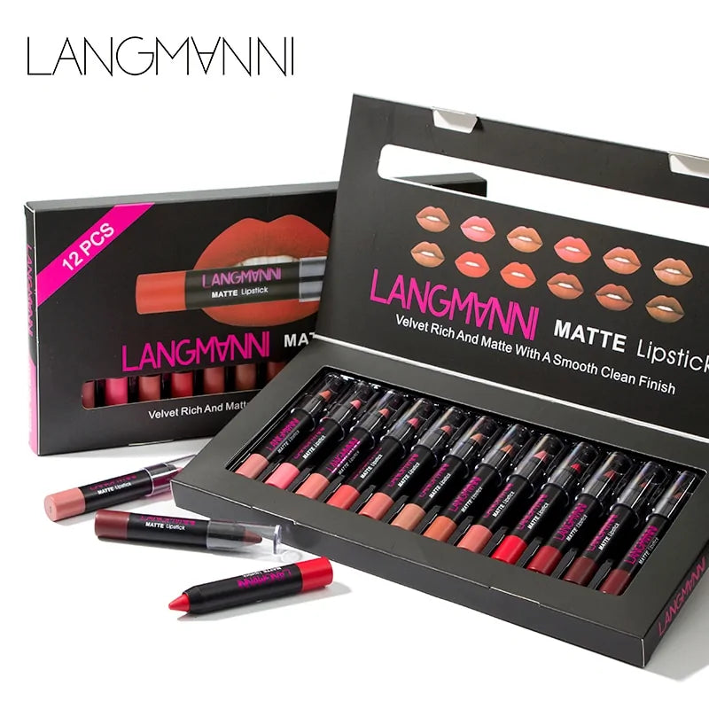 LANGMANNI 12 Piece Lipstick Set